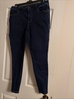 Women's Dark Blue Stretch Skinny Jeans